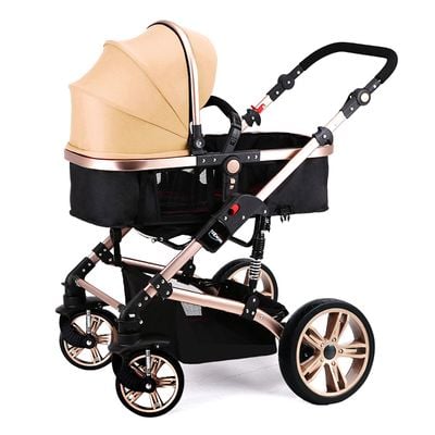 Teknum 3 in 1 stroller - Khaki + Sunveno Diaper Bag + Hooks